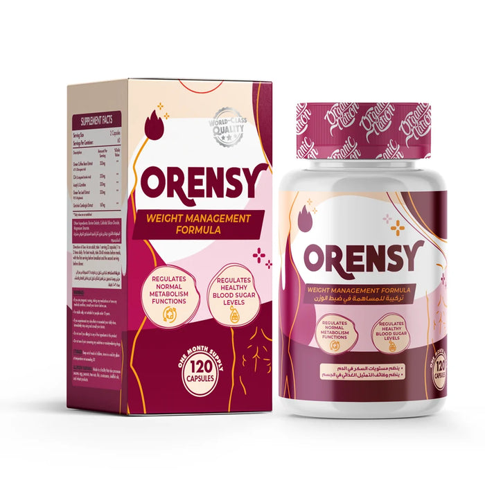 Organic Nation Orensy Weight Management Formula-60Serv.-120 Capsules