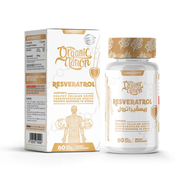 Organic Nation Resveratrol 60Serv.-60Capsules