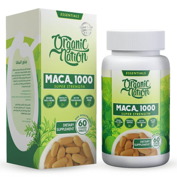 Organic Nation Maca1000-30Serv.-60Tablets