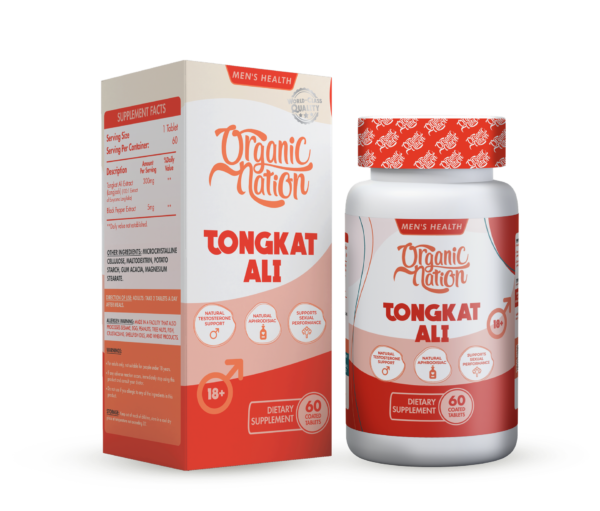 Organic Nation Tongkat Ali-60Serv.-60Tablets
