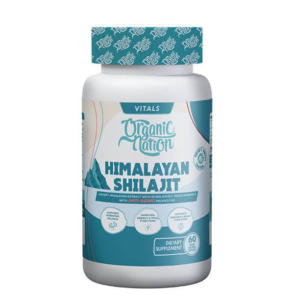 Organic Nation Himalayan Shilajit-60Serv.-60Capsules .