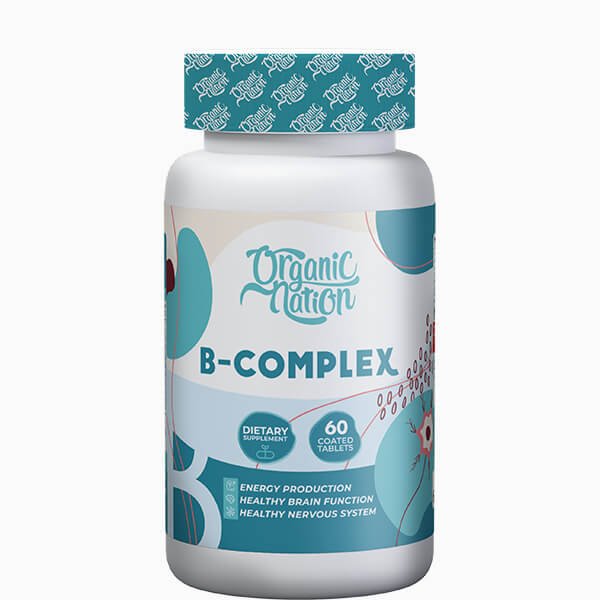 Organic Nation B-Complex Advanced Formula-60Serv.-60Tablets