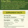 Organic Nation Ginkgo Biloba 60MG-60Serv.-60Tablets