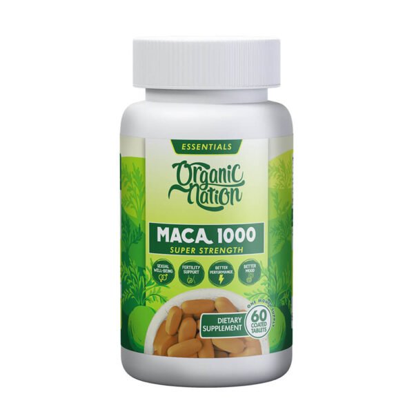 Organic Nation Maca1000-30Serv.-60Tablets