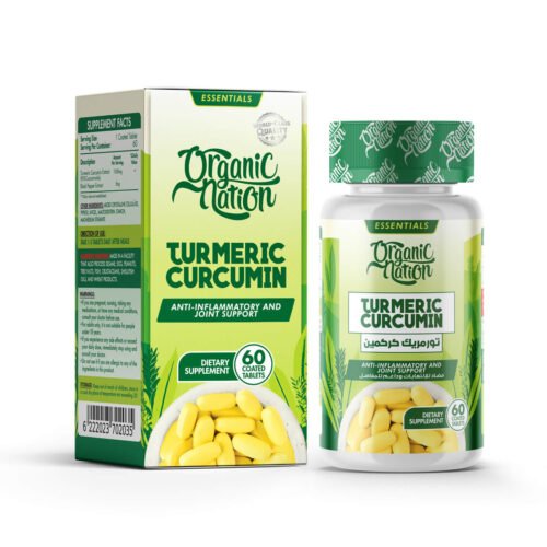 Organic Nation Turmeric Curcumin+ 1000-60Serv.-60Tablets