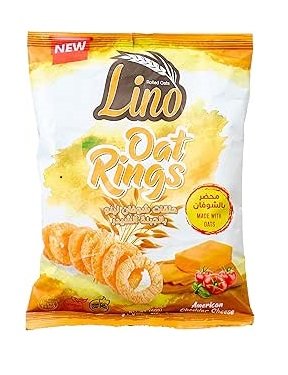 Lino oat rings with american cheddar cheese - 60 gm