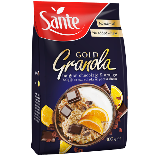Sante Granola Gold Belgian Chocolate & Orange 300g