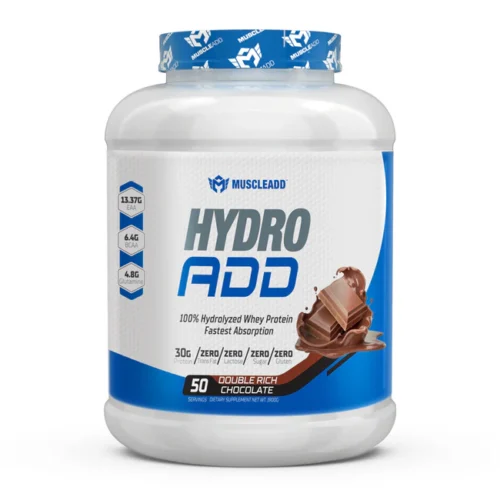 Muscle Add Hydro Add 100%Hydrolyzed Whey Protein Fastest Absorption-50Serv-1900G