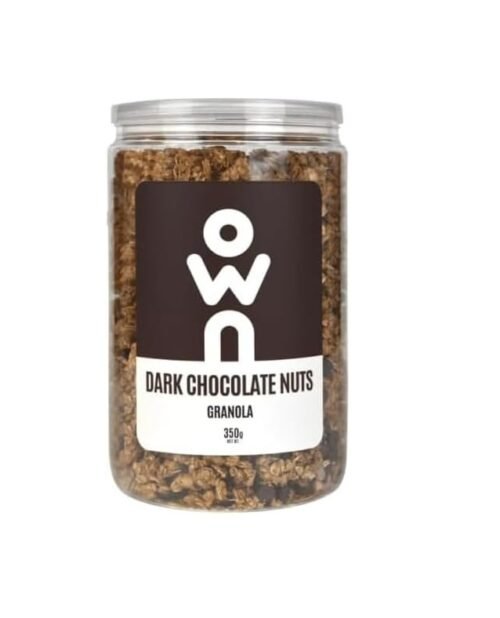 Own dark chocolate nut granola 350 gm