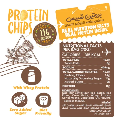 Protein Chips-70G.-Smoked BBQ