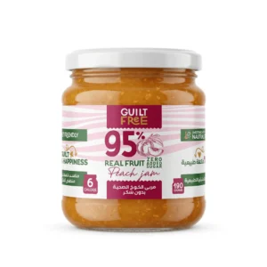 Guilt-Free-Peach-Jam Guilt Free 95% Real Fruit Peach Jam-190Gm