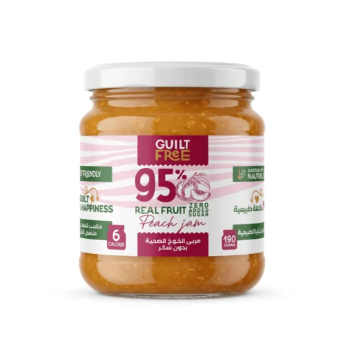 Guilt Free 95% Real Fruit Peach Jam-190Gm