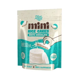 Mini Rice cakes coated with white chocolate-40GM