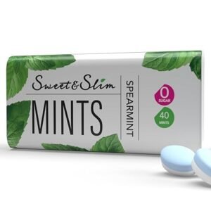 Sweet & Slim Mints sugar free mints with a refreshing SpearMint Flavor