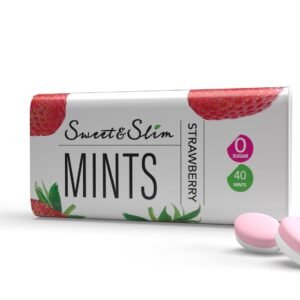Sweet & Slim Mints sugar free mints with a refreshing Strawberry Flavor