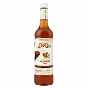 Hazelnutfront571540910 DRZZLR Zero Sugar Hazelnut Flavor Syrup 1200 ML