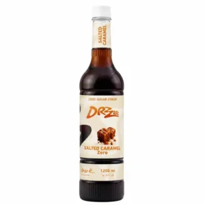 SaltedCaramelfront868445442 (1) DRZZLR Zero Sugar Salted Caramel Flavor Syrup 1200 ML
